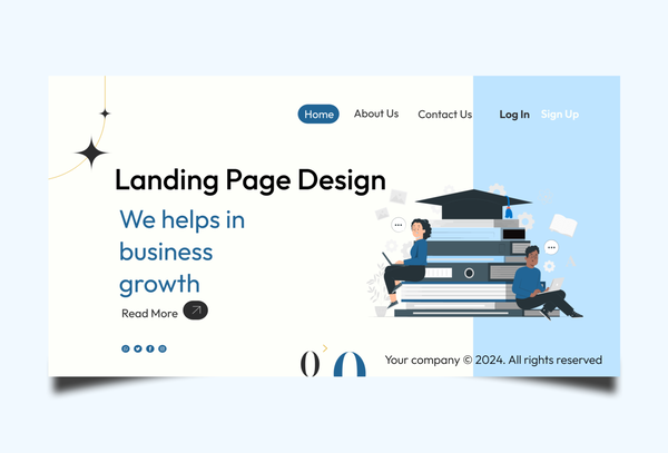 shool website landingpage