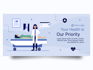 hospital website landing page design