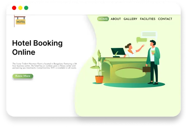 hotel website developer bangalore